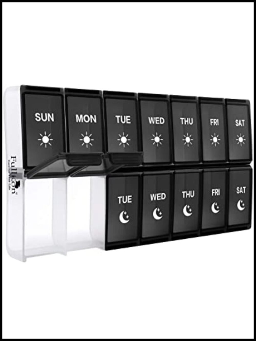 Extra Large Pill Organizer 14 Compartments BPA Free